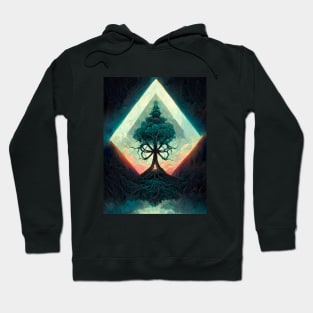 Occult Geometrical Magic Halloween Tree Hoodie